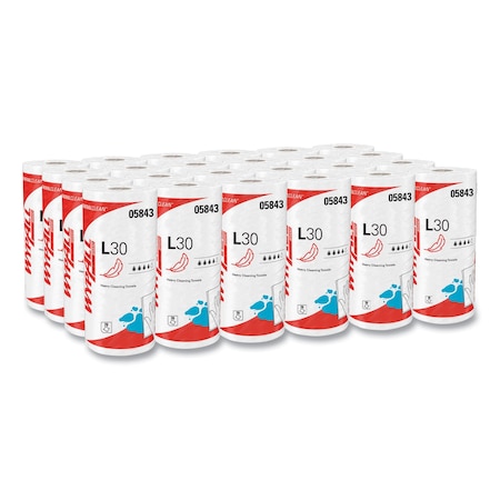 Wypall L30 Towels, 11 x 10.4, White, PK24 412-05843